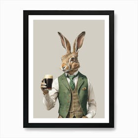 Ronan The Irish Hare Art Print