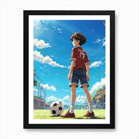 Soccer Player Art Print