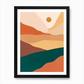 Mountains landscape 1 Art Print