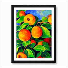 Kiwano Fruit Vibrant Matisse Inspired Painting Fruit Art Print