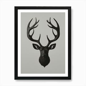 Deer Head 1 Art Print