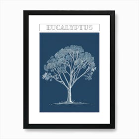 Eucalyptus Tree Minimalistic Drawing 4 Poster Art Print