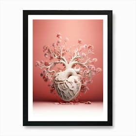 Heart Of Roses Art Print