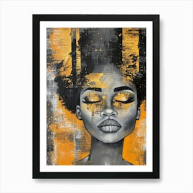 Afro Girl 42 Art Print