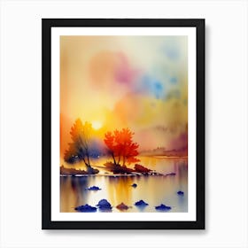 Watercolor Painting Art Print