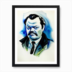 Orson Welles In The Third Man Watercolor Art Print