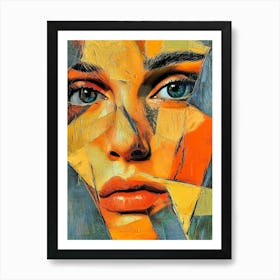 Abstract Face Art Print