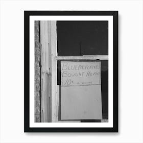 Sign In Store Window, Little Fork, Minnesota By Russell Lee Art Print