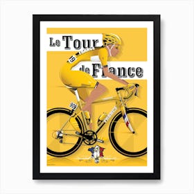 Tour De France Grand Cycling Tour Art Print