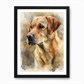 Labrador Retriever Watercolor Painting 1 Art Print