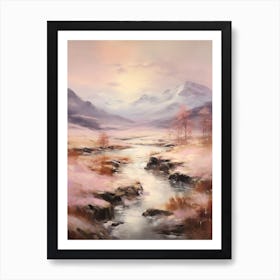 Dreamy Winter Painting Snowdonia National Park United Kingdom 1 Art Print