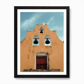 Church Bells In Campeche Mexico Art Print