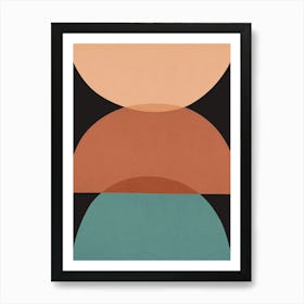 Geometry with expressive circles 23 Art Print