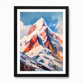 Zugspitze Germany 3 Mountain Painting Art Print