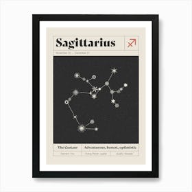 Sagittarius Constellation Art Print