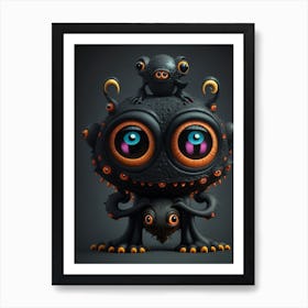 Monster Monster Monster Monster Monster Monster Monster Monster Monster 9 Art Print