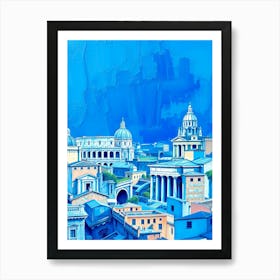 Rome Skyline Art Print