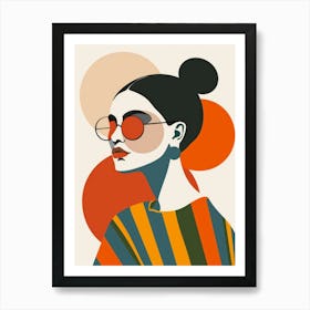 Woman In Sunglasses 14 Art Print