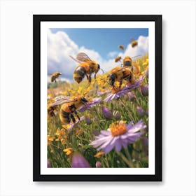 Cuckoo Bee Storybook Illustration 16 Art Print