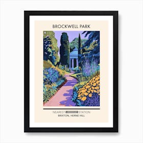 Brockwell Park London Parks Garden 4 Art Print