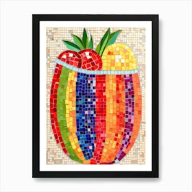 Mosaic Bowl Art Print