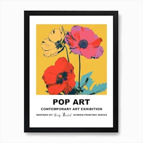 Poster Flowers Pop Art 3 Art Print