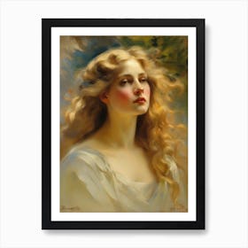 British lady portrait  Art Print