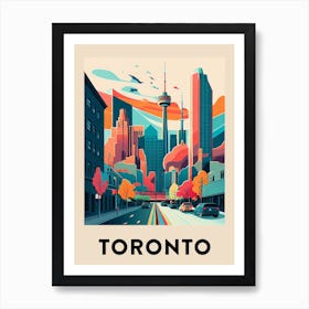 Toronto Vintage Travel Poster Art Print