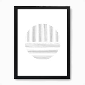 Circle Of Lines Art Print