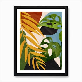 Abstract Tropical Art 2 Art Print