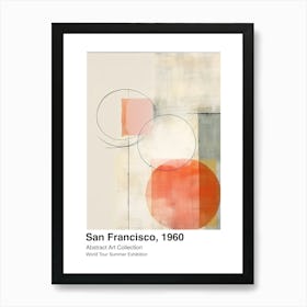 World Tour Exhibition, Abstract Art, San Francisco, 1960 5 Art Print