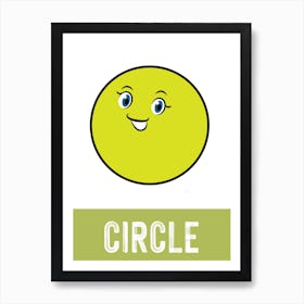 Circle, Shape, Kid's Learning, Children's, Fun, Nursery, Bedroom, Wall Print, Art Print, Art Art Print