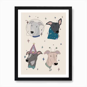 Space Hounds Art Print