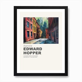 Museum Poster Inspired By Edward Hopper 7 Art Print