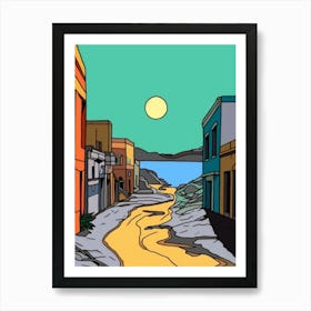 Minimal Design Style Of Havana, Cuba 3 Art Print