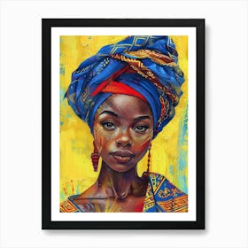 African Woman 12 Art Print