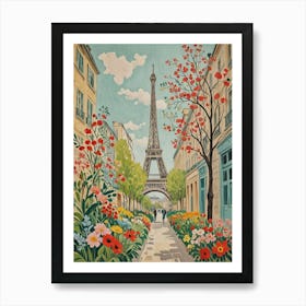 Paris Eiffel Tower no2 Affiche