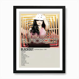 Blackout By Britney Spears 2007 Poster 2 Art Print