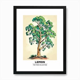 Lemon Tree Storybook Illustration 1 Poster Art Print