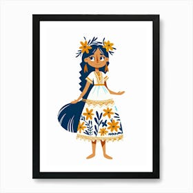 Mexican Girl 2 Art Print