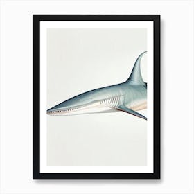 Goblin Shark Vintage Art Print