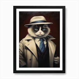 Gangster Cat Ragdoll 2 Art Print