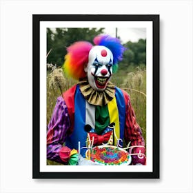 Very Creepy Clown - Reimagined 33 Art Print