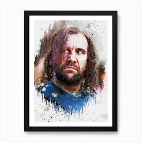 Hound Game Of Thrones Painting Art Print