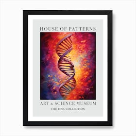 Dna Art Abstract Painting 2 House Of Patterns Art Print