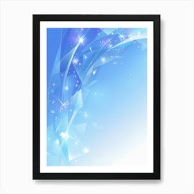 Abstract Blue Background 1 Art Print