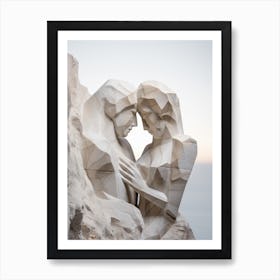 Sculptured Embrace Art Print