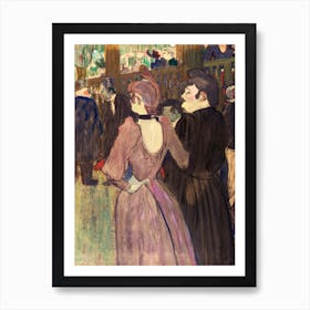 La Goulue And Her Sister (1892) 1, Henri de Toulouse-Lautrec Art Print