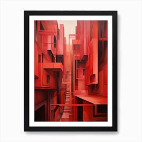 Abstract Geometric Architecture 4 Art Print