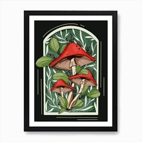 Mushroom Wonderland Art Print